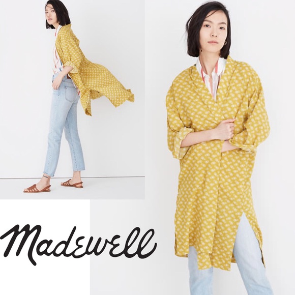 Madewell Other - NWOT Madewell Mustard Yellow Kimono Robe Medium